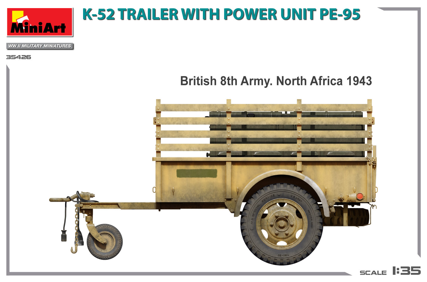 1/35 K-52 Trailer with Power Unit PE-95