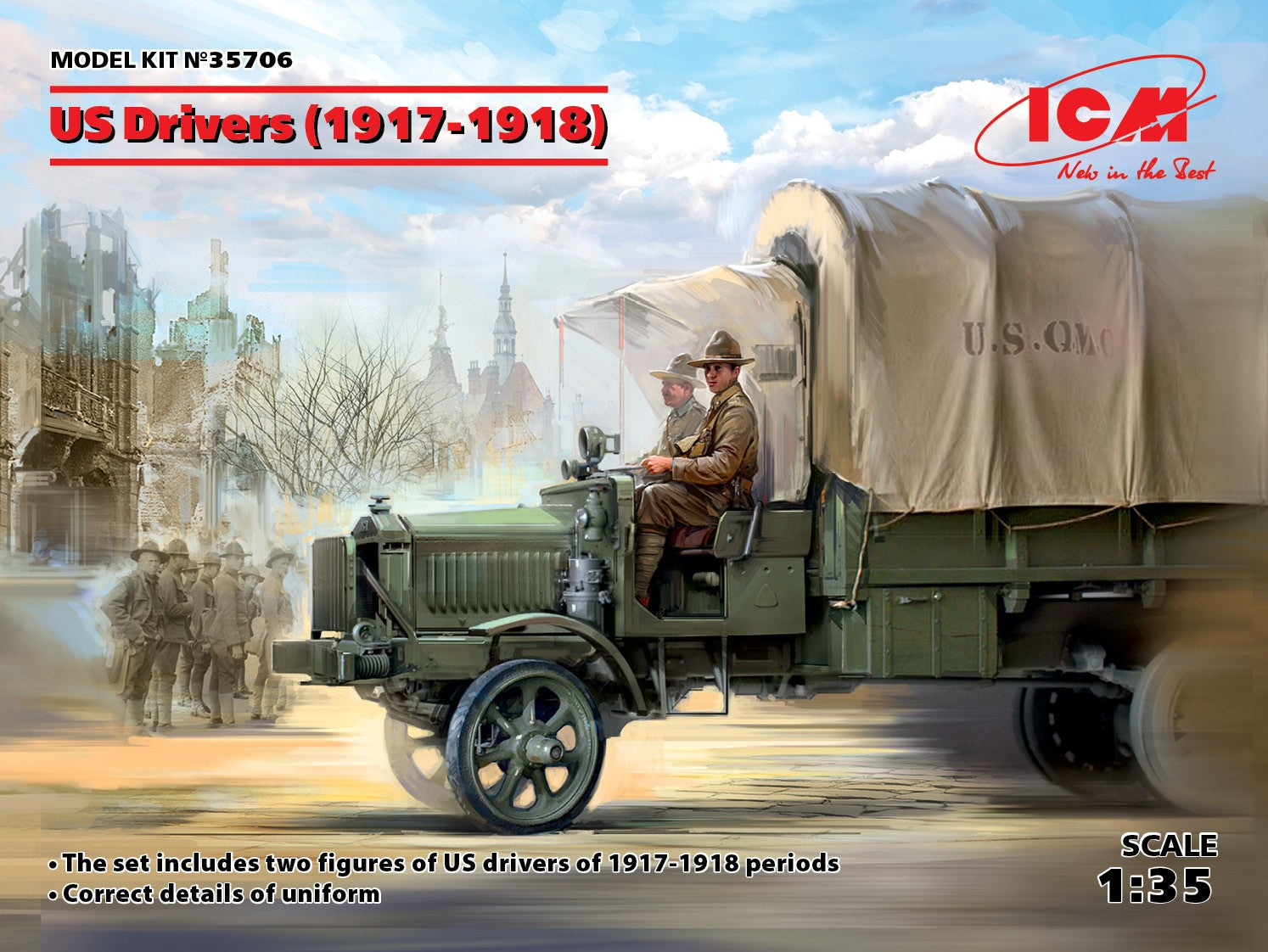 1/35 US Drivers (1917-1918) (2 figures)