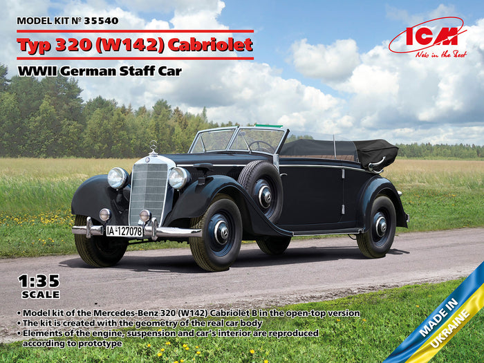 1/35 Typ 320 W142Cabriolet WWII German Staff Car