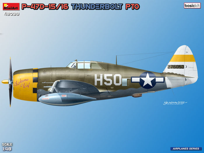 1/48 P-47D-15/16 Thunderbolt. PTO. Basic Kit