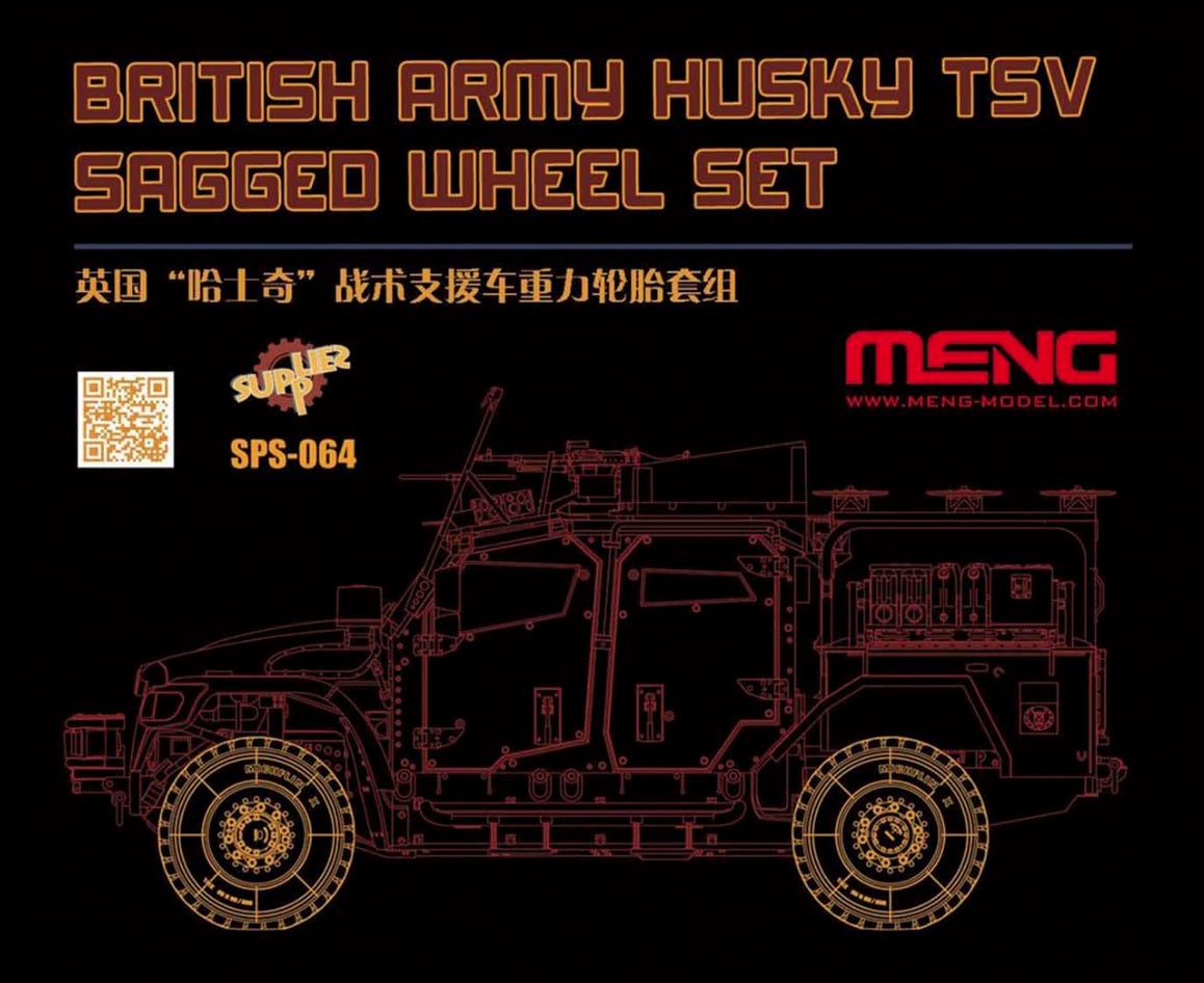 1/35 British Army Husky TSV Sagged Wheel Set (Resin)