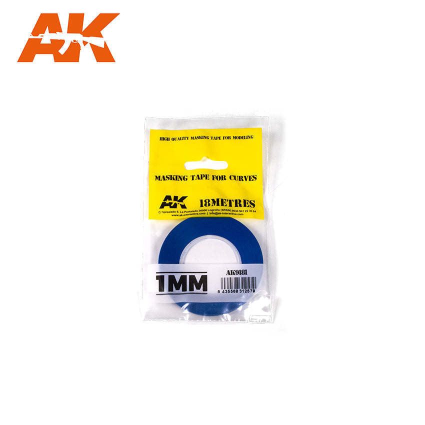Blue masking Tape for curves 1mm