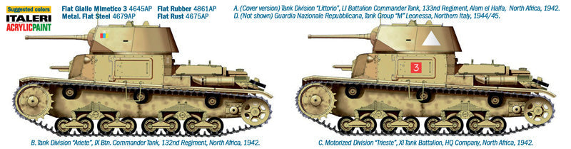 1/35 Carro Armato M14/41 I Serie with Italian Infantry