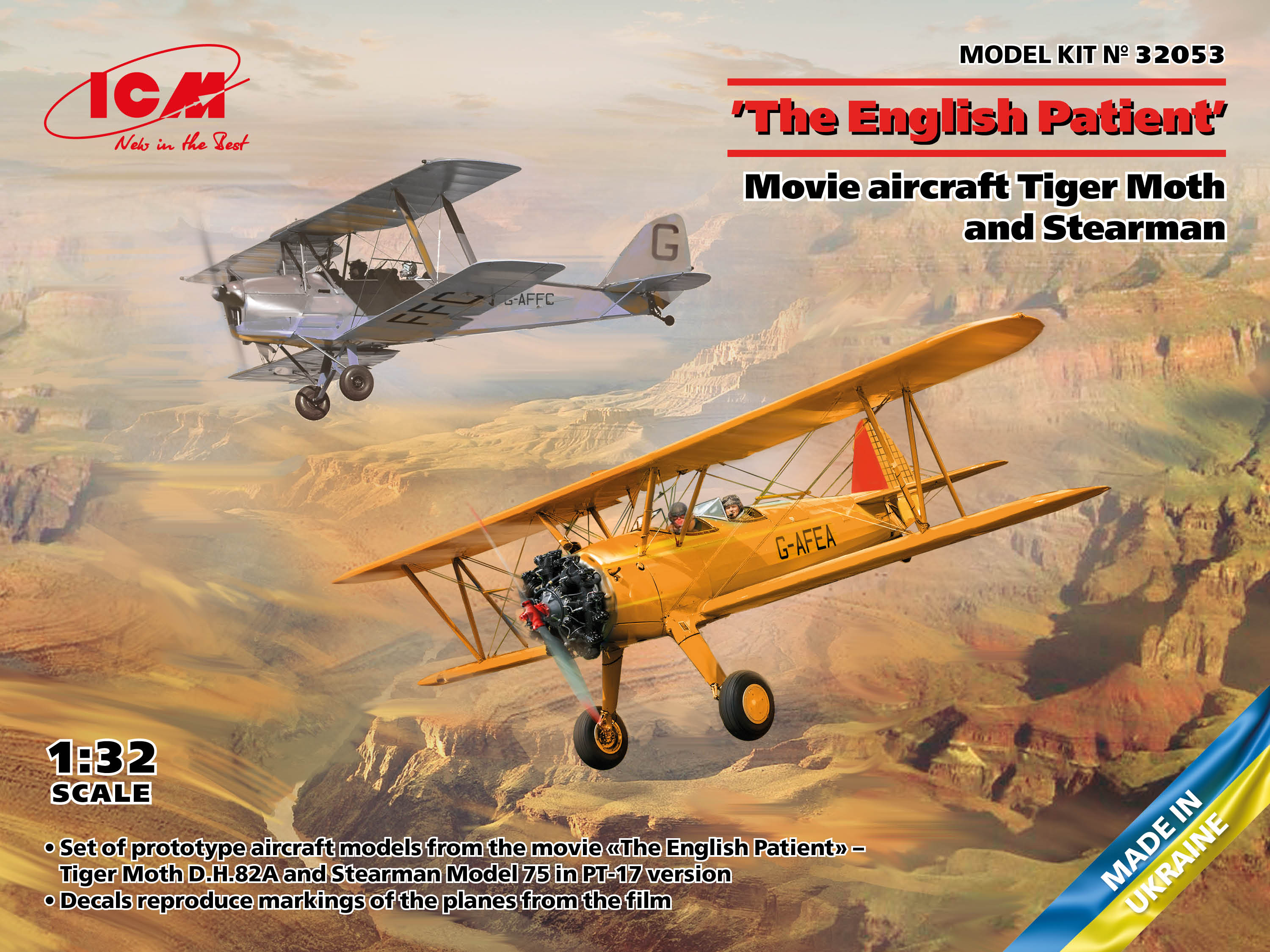1/32 "The English Patient", Movie aircraft Tiger Moth and Stearman