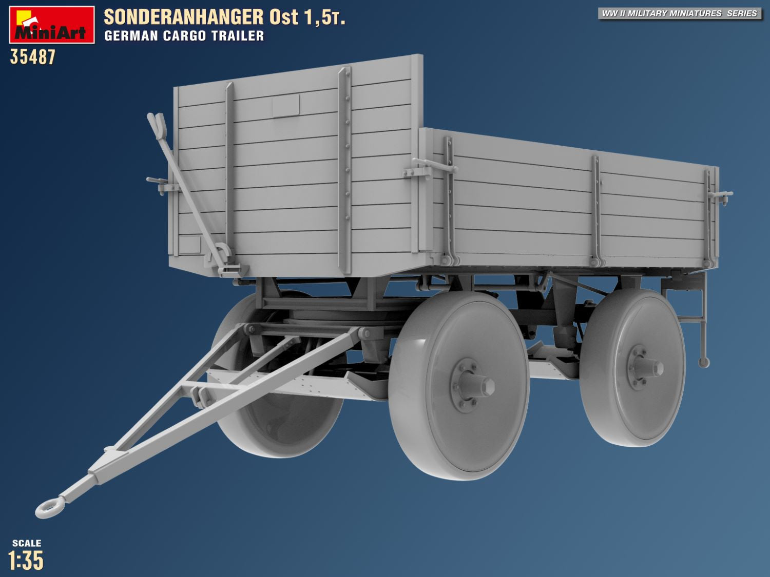 1/35 Sonderanhanger Ost 1,5t. German Cargo Trailer