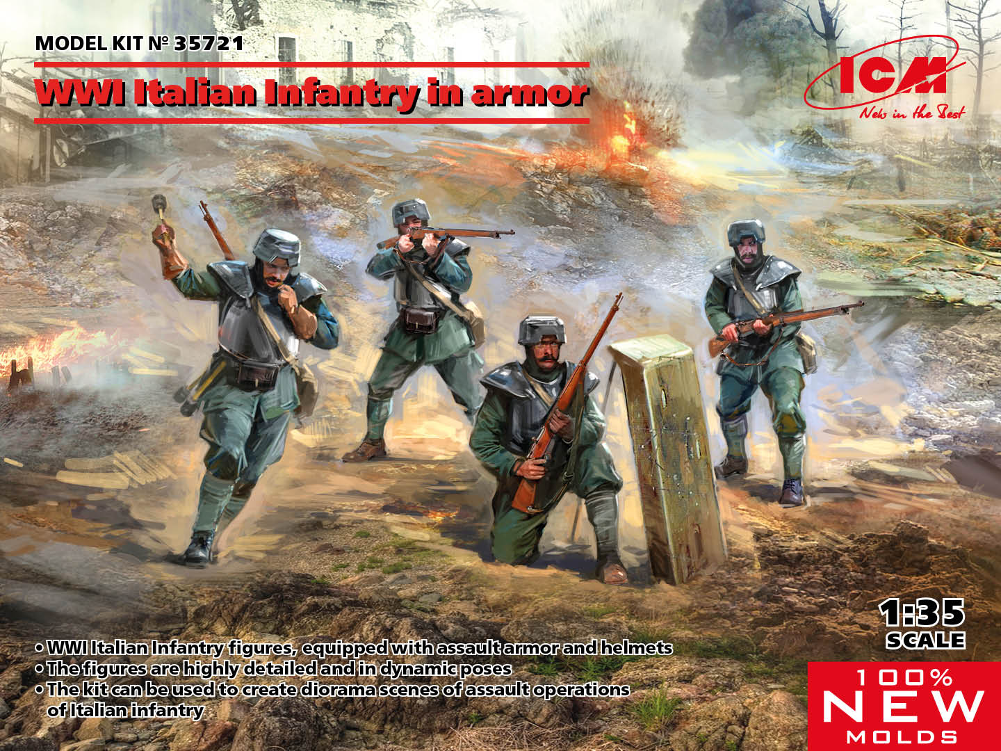 1/35 WWI Italian Infantry in armor