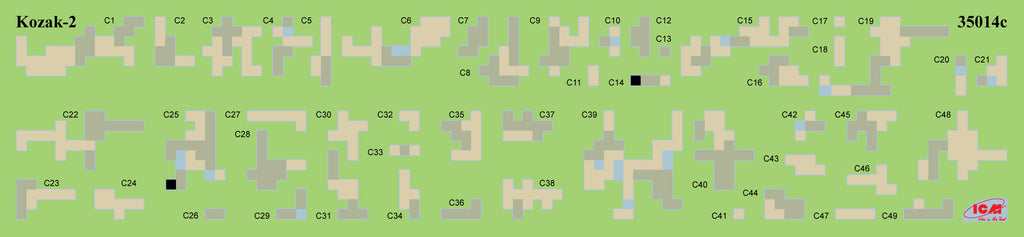 1/35 Chevrons of Personnel and Camouflage of Military Vehicles of the Uk