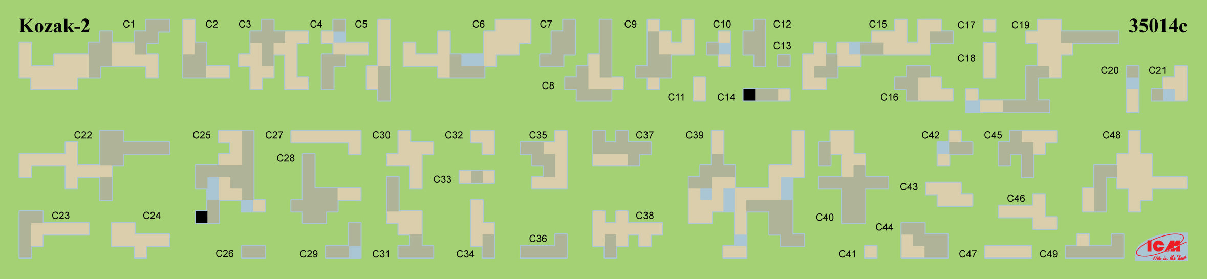1/35 Chevrons of Personnel and Camouflage of Military Vehicles of the Uk
