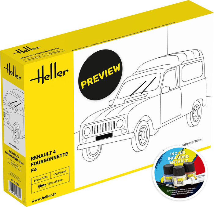 1/24 STARTER KIT Renault 4 Fourgonette F4