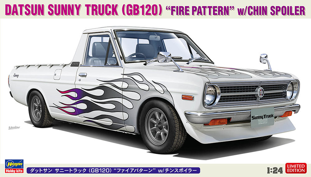 1/24 Datsun Sunny Truck (GB120) "Fire Pattern" with Chin Spoiler