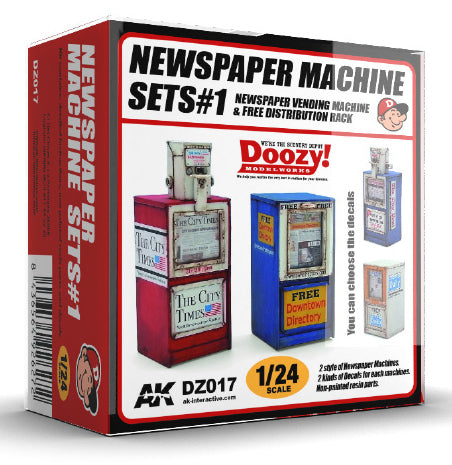 DOOZY! 1/24 NEWSPAPER MACHINE SETS 1