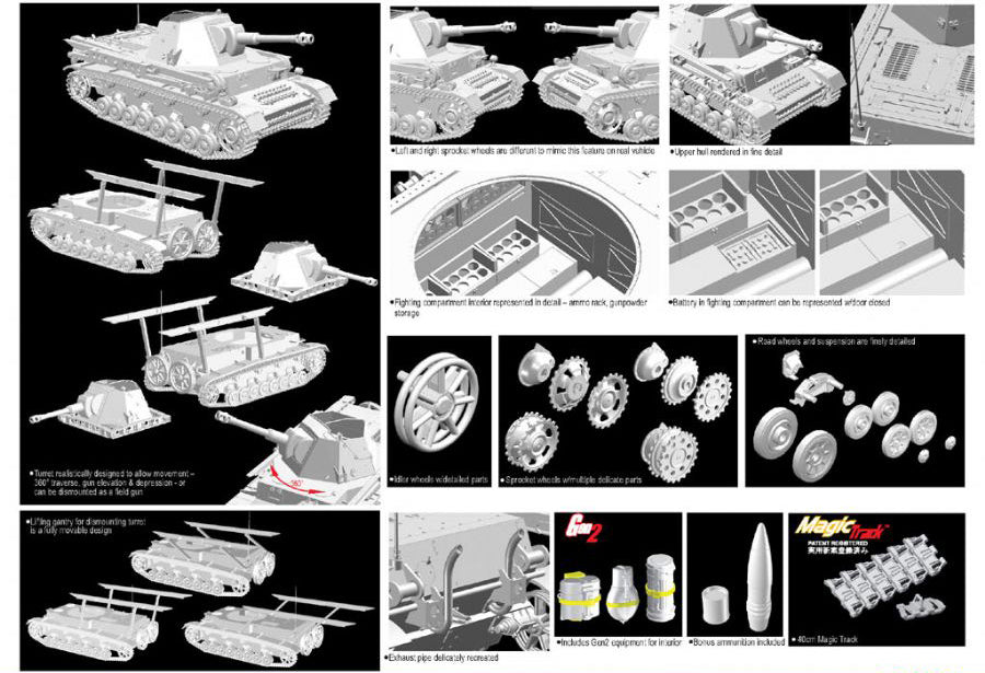 1/35 Heuschrecke IVb "Grasshopper" 10.5cm le.F.H.18/6(Sf.) Auf Geschuetzwagen III/IV