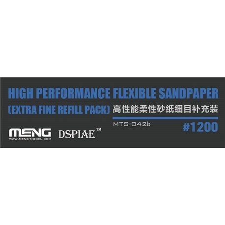 High Performance Flexible Sandpaper Extra Fine Refill Pack 1200