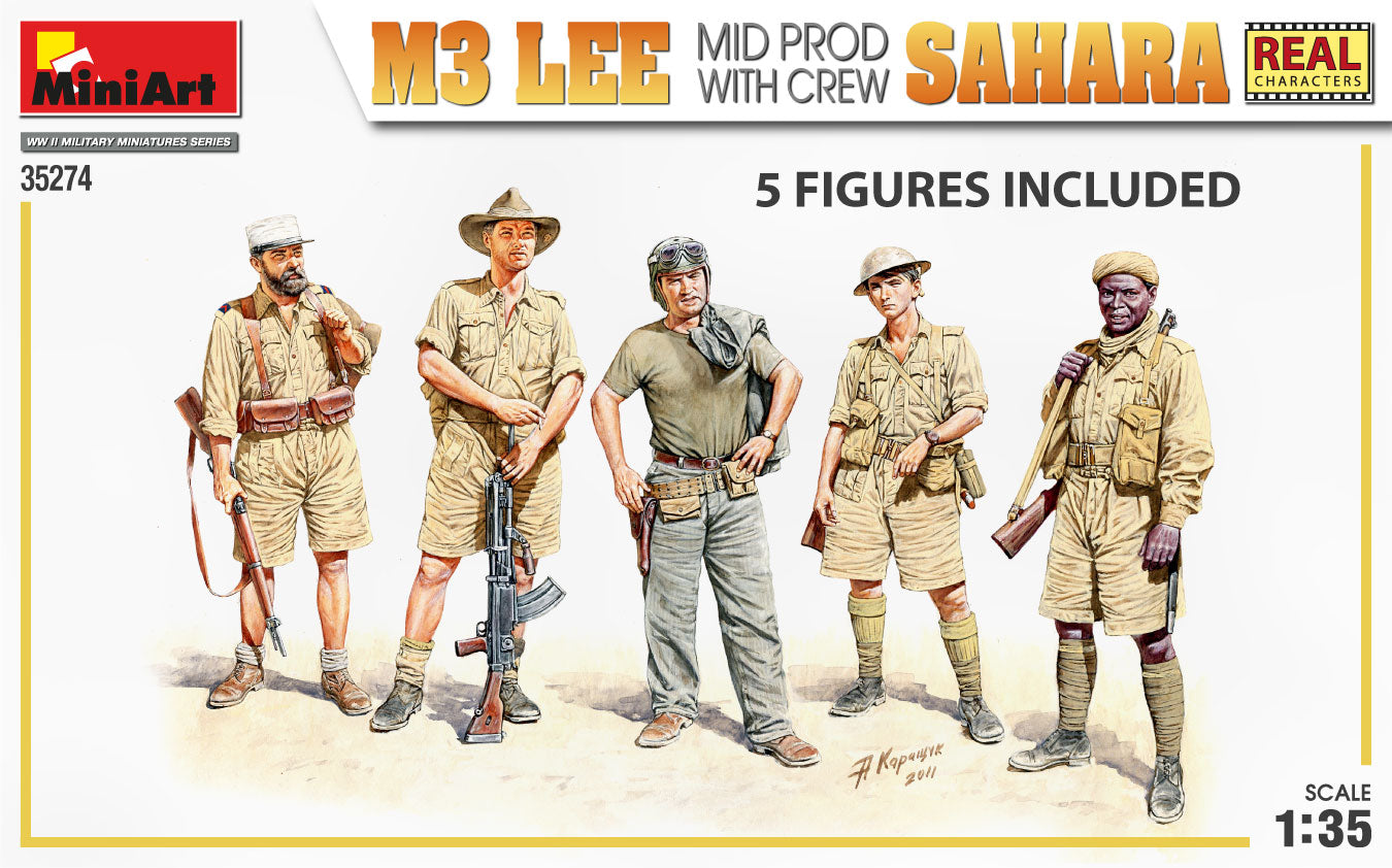 1/35 M3 Lee Mid Prod. Sahara with Crew