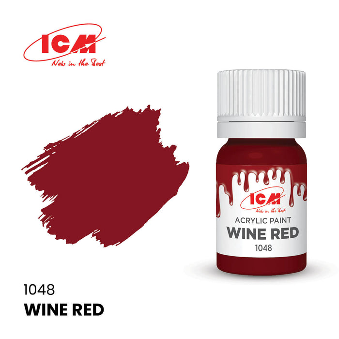 ACRYLIC PAINT Wine Red 12 ml