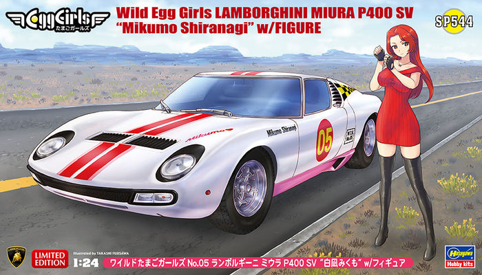 1/24 Wild Egg Girls Lamborghini Miuira P400 SV "Mikumo Shiranagi" with Figure
