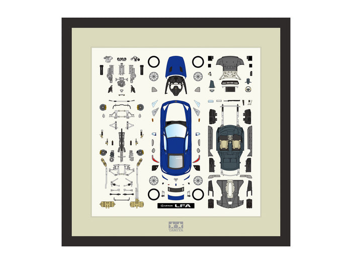 Quadro Auto Lexus LFA Blu