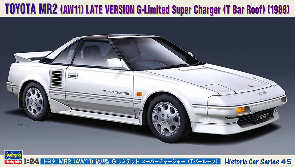 1/24 Toyota MR2 (AW11) Late Version G-Limited Super Charger (T Bar Roof) 1988