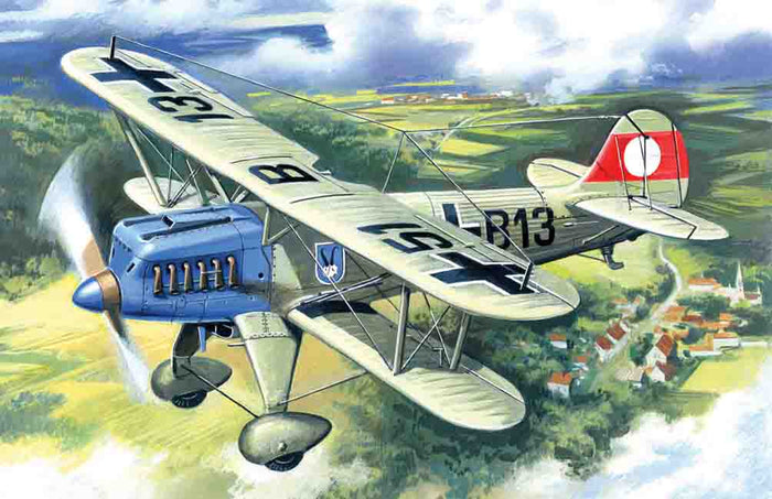 1/72 Heinkel He 51A-1 German Biplane Fighter