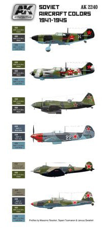 Soviet Aircraft Colors 1941-1945 Colours Set
