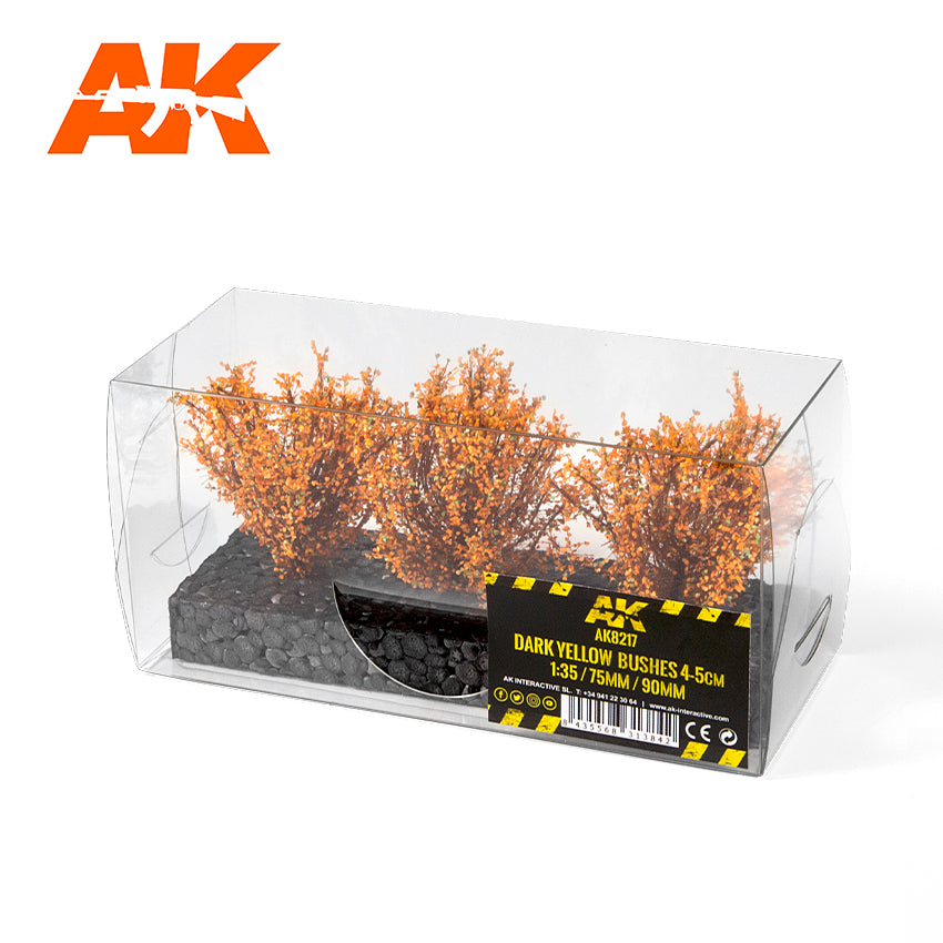Dark Yellow Bushes 4-6cm -1:35 / 75 mm / 90 mm