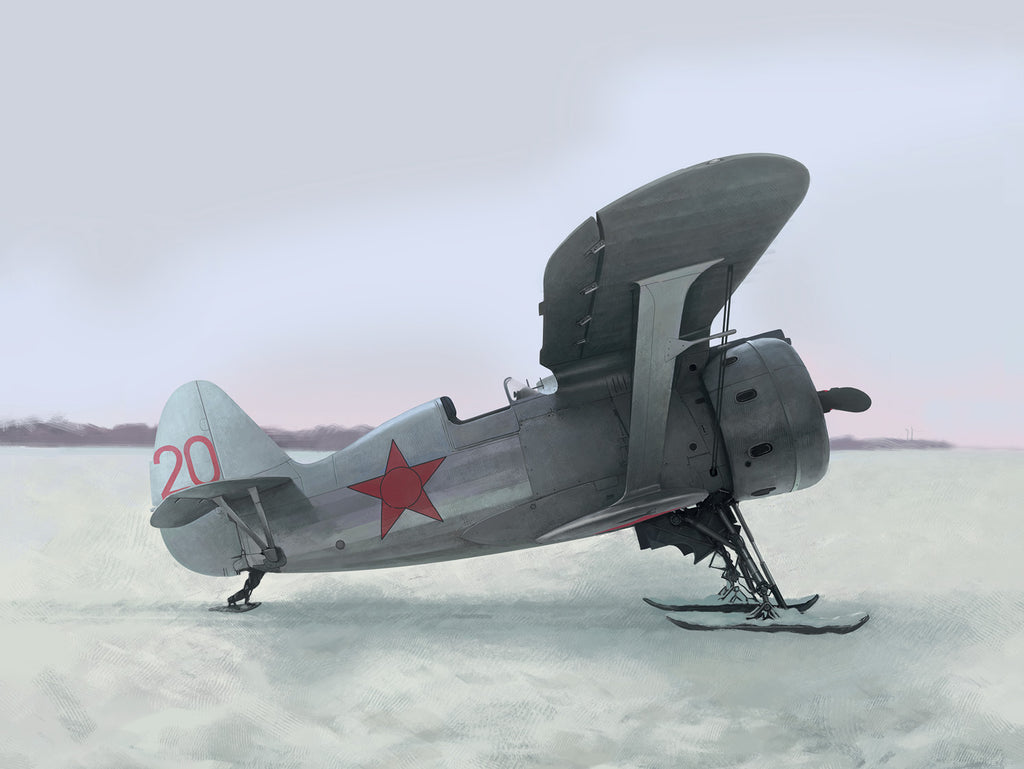 1/48 I-153 WWII Soviet Biplane Fighter winter version