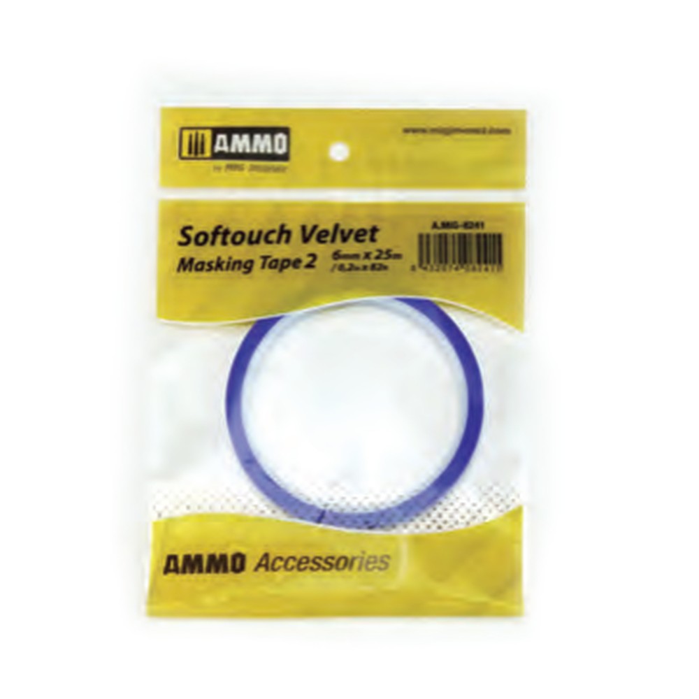 Softouch Velvet Masking Tape #2 (6mm x 25M)