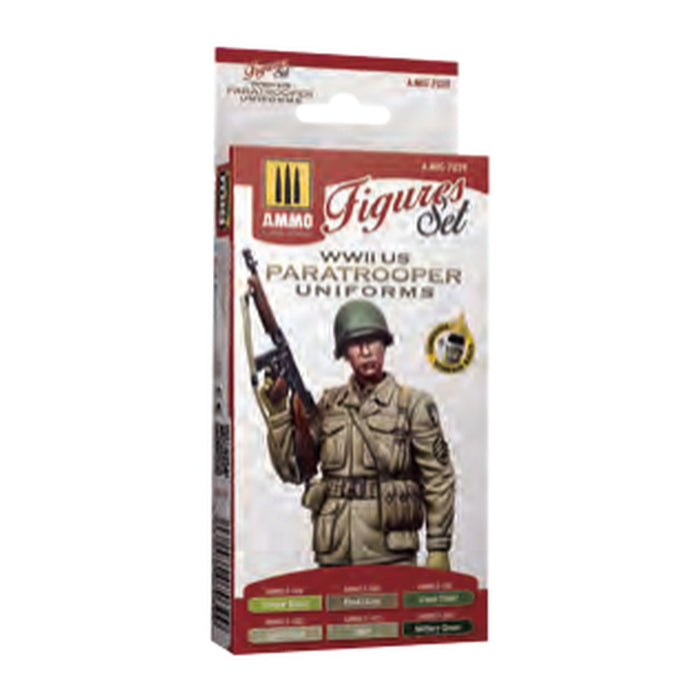 WWII US Paratroopers Figures Set