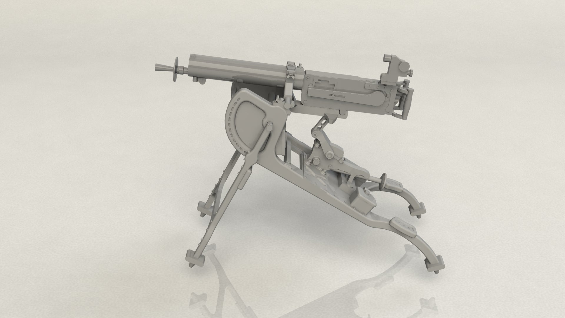 1/35 German MG08 Machine Gun (100% new molds)