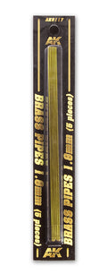Brass Pipes 1,8 mm 5 Units