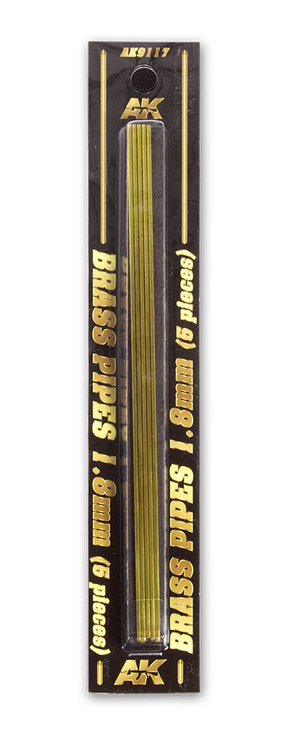 Brass Pipes 1,8 mm 5 Units