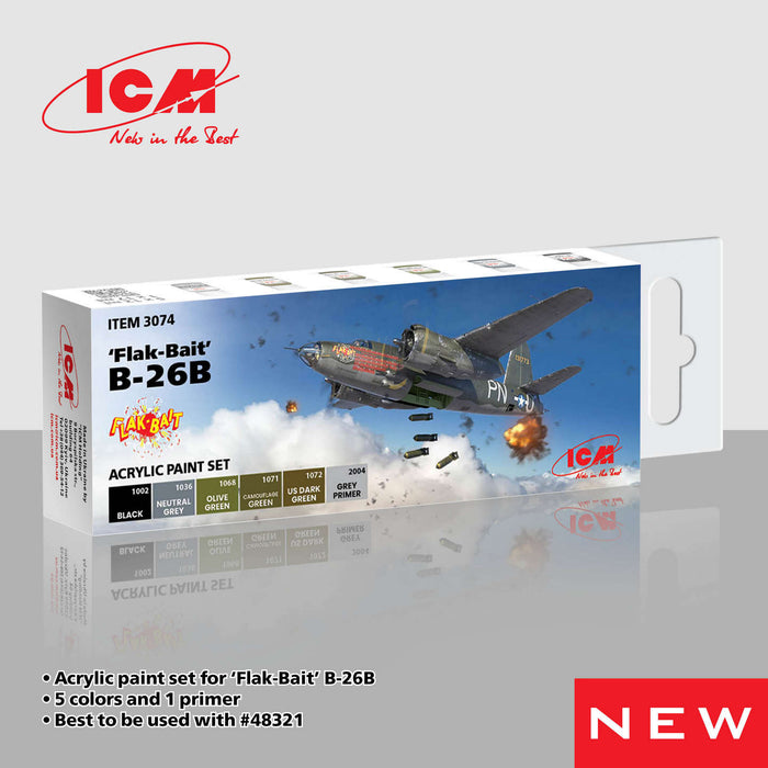 ACRYLIC SETS Flak Bait (6 bottles x 12 ml)