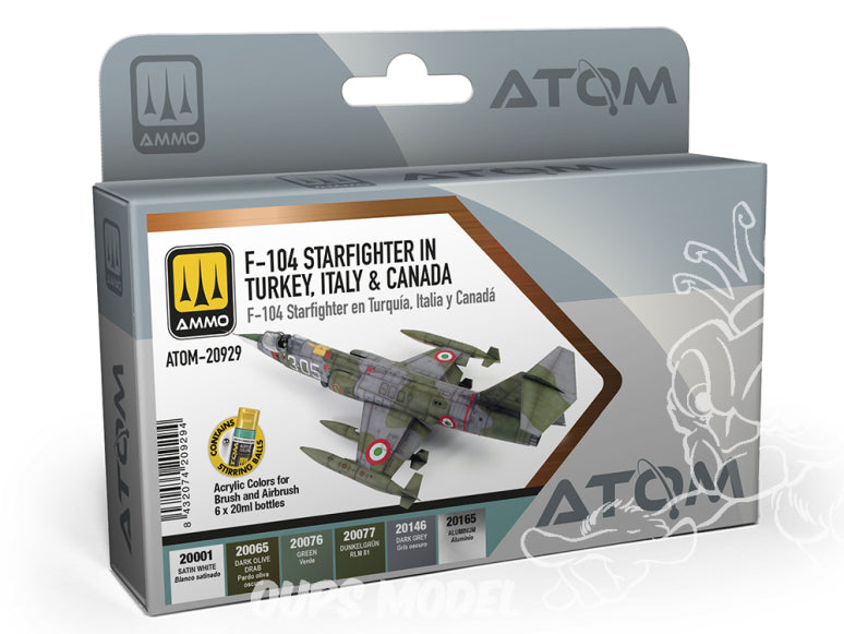 ATOM F-104 STARFIGHTER in Turkey, Italy and Canada Set